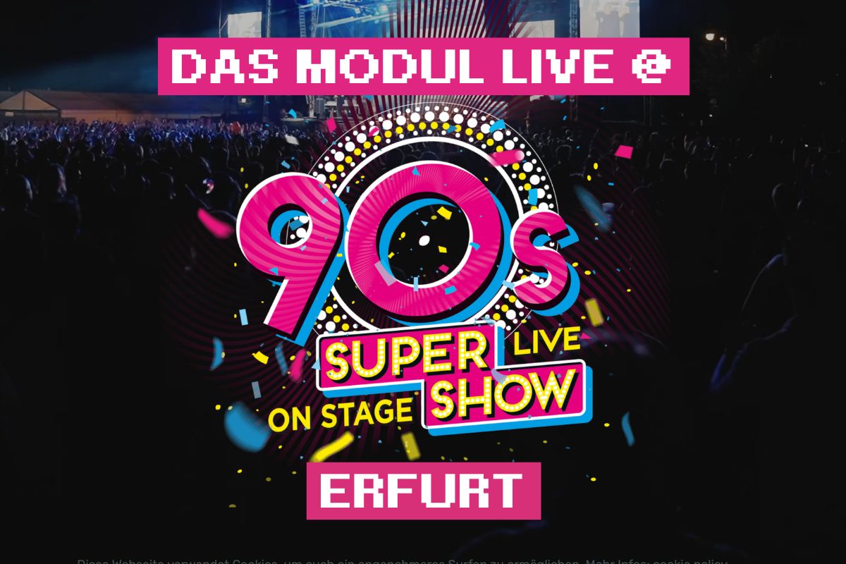 Das Modul live bei der 90er Supershow